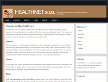 Tablet Screenshot of healthnet.sk